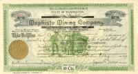 Mephisto Mining Co. - Stock Certificate